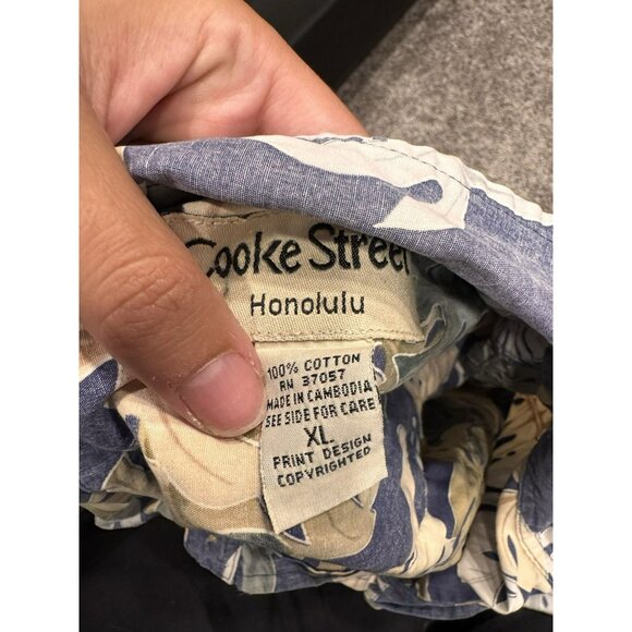 Vintage Cooke Street Honolulu Hawaiian Shirt XL EUC - Picture 4 of 5